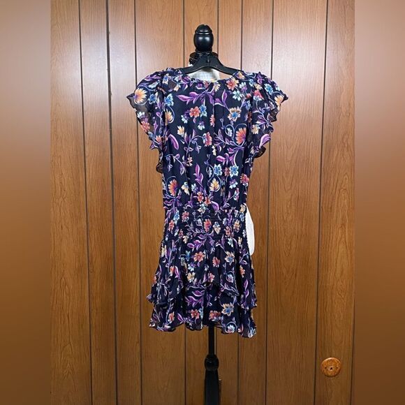 Ramy Brook Averill Ruffled Floral Mini Dress size XXS - Picture 5 of 11